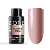 OneNail Base Coat Brown (бутылка) 30ml.