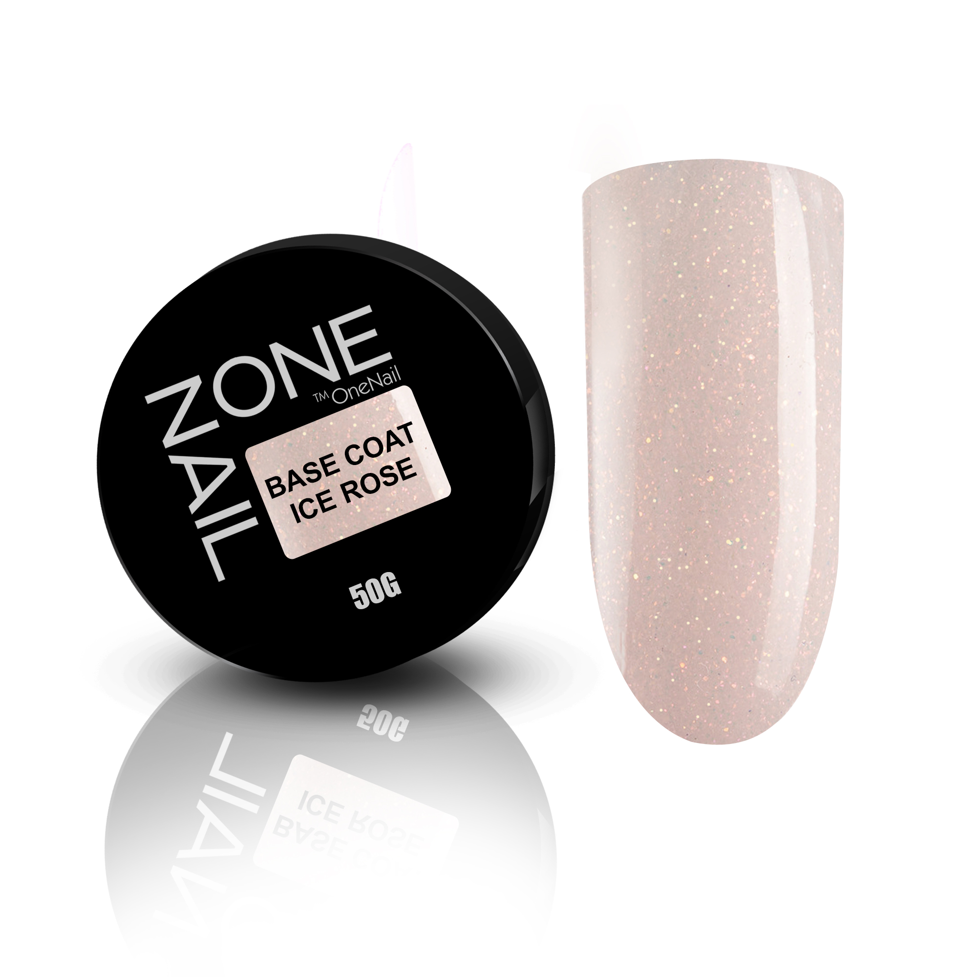 a4rk54pdzyy4oun7qqw2430391kca1z8 OneNail Base Coat Iсe Rose (шайба) 50ml. — изображение 1